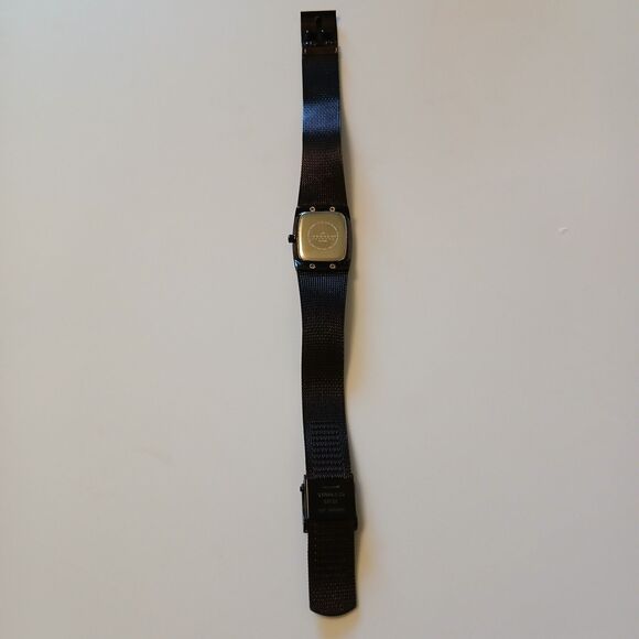 Skagen Denmark Women Dark Brown Stainless Steel Watch Japan Quartz Movt WR 3ATM